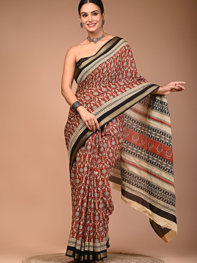Cotton Maheshwari Saree